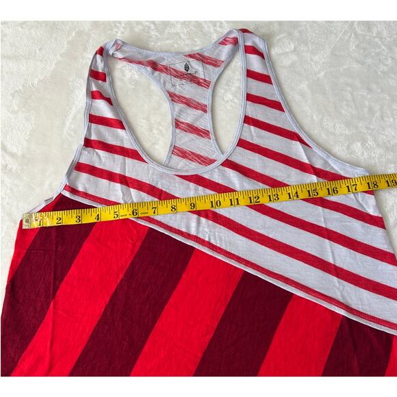 Free People Keep Rolling Tank Women's Printed Red/White Racerback Size XS NWT - Picture 3 of 8